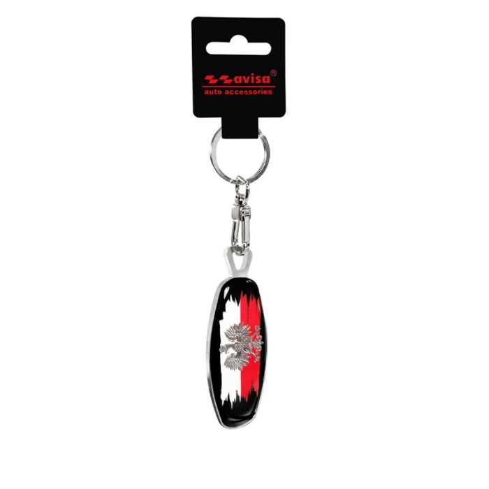 Schlüsselanhänger aus Edelstahl - Emblem/ Flag Poland AutoStyle - #1 in  auto-accessoires