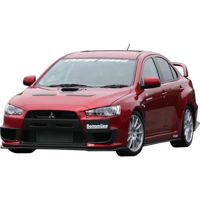 Chargespeed Front Spoiler suitable for Mitsubishi Lancer Evo X CZ4A  Bottomline (FRP) AutoStyle - #1 in auto-accessoires